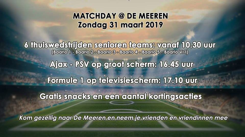20190331 matchday VVBaarlo