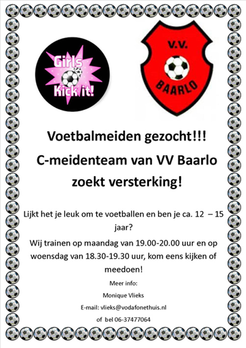 2015 0301 Wervingsposter c meidenteam