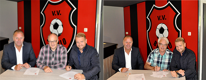 20150914 Contractondertekening hoofdsponsors Caroz Enjob