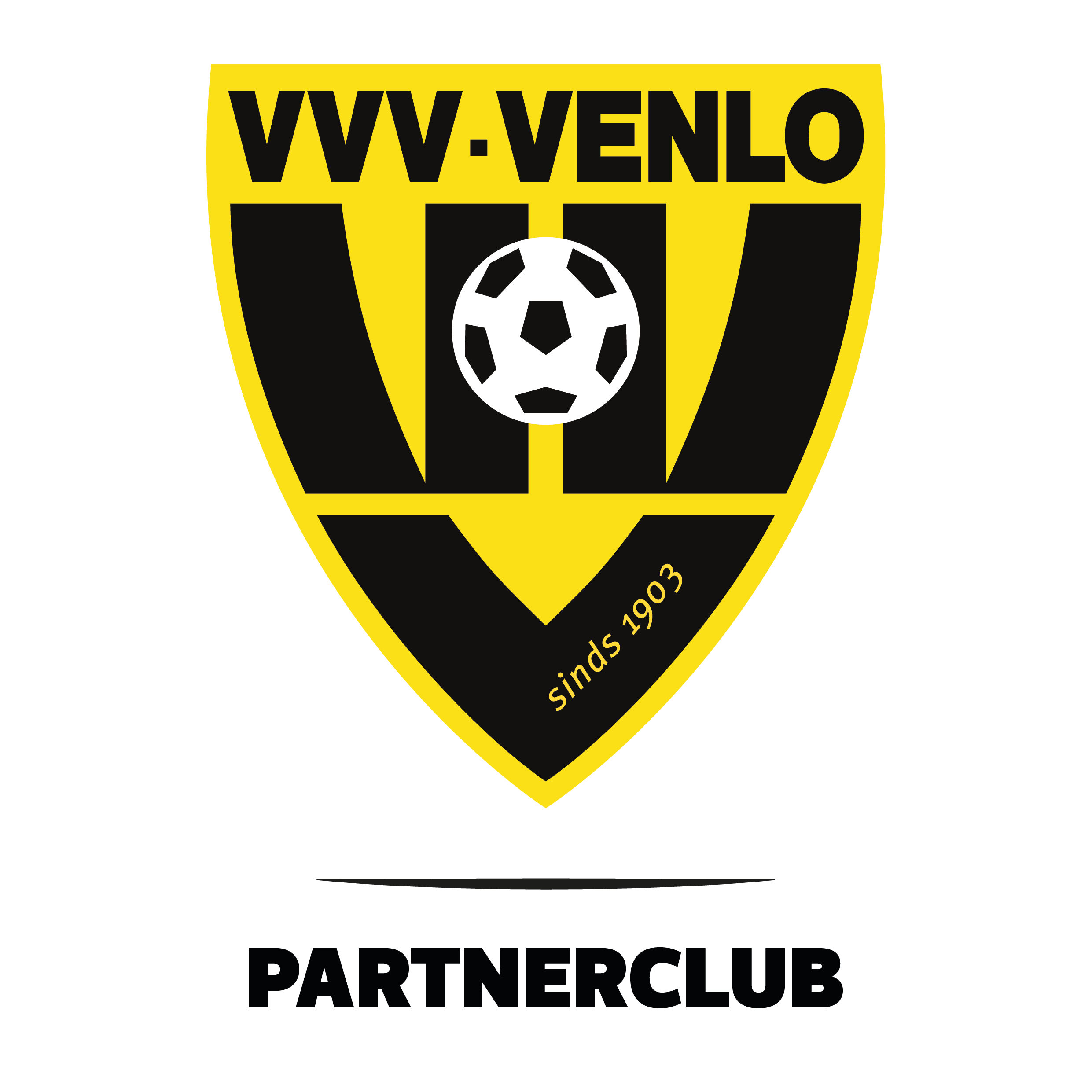 Logo vvv partnerclub zwarte tekst
